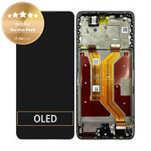 Schermo per Honor Magic7 Lite, Jade Cyan, Vetro touch con cornice, 0235AmmN, Genuine Service Pack
