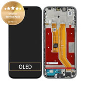 Schermo per Honor 400 Lite, Velvet Grey, Vetro touch con cornice, 0235ANTG, Genuine Service Pack