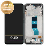 Schermo per Xiaomi Poco M7 Pro 5G, Green, Vetro touch con cornice, 5600060O17P00, Genuine Service Pack