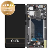 Schermo per Xiaomi Poco F7 Ultra 5G, Black, Vetro touch con cornice, 5600150O11U00, Genuine Service Pack