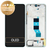 Schermo per Xiaomi Redmi Note 14 5G 24094RAD4G, Coral Green, Vetro touch con cornice, 56001800O1700, Genuine Service Pack