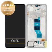 Schermo per Xiaomi Redmi Note 14 5G 24094RAD4G, Lavender Purple, Vetro touch con cornice, 56001900O1700, Genuine Service Pack