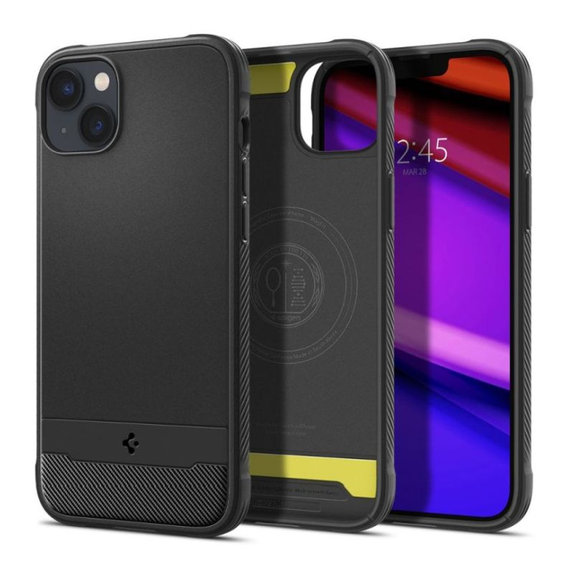 Custodia Rugged Armor con MagSafe per iPhone 14, Matte Black, Spigen