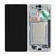 Schermo OLED per Samsung S25 Ultra, Titanium Silverblue, Vetro touch con cornice