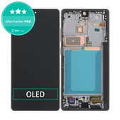 Schermo OLED per Samsung S25 Ultra, Titanium Black, Vetro touch con cornice