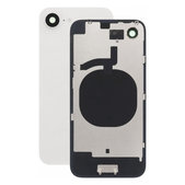 Vetro della scocca posteriore per iPhone 16e, White, Lente fotocamera, Metal Plate