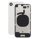 Vetro della scocca posteriore per iPhone 16e, White, Lente fotocamera, Metal Plate