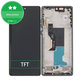 Schermo per Motorola Edge 50 Fusion, Vetro touch con cornice, Forest Blue