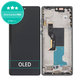 Schermo OLED per Motorola Edge 50 Fusion, Vetro touch con cornice, Forest Blue