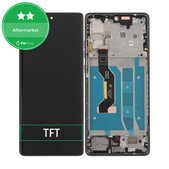Schermo per Motorola Moto G85 5G XT2427-3, Urban Grey, Vetro touch con cornice
