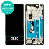 Schermo OLED per Motorola Moto G85 5G XT2427-3, Cobalt Blue, Vetro touch con cornice