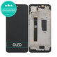 Schermo OLED per Motorola Moto G84 XT2347, Black, Vetro touch con cornice