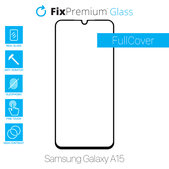 Vetro temperato FullCase per Samsung A15, FixPremium