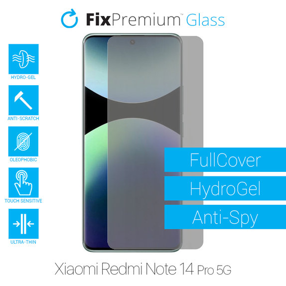 Pellicola protettiva per Xiaomi Redmi Note 14 Pro 5G 24090RA29G, FixPremium