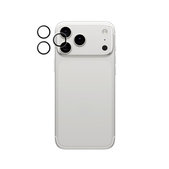 Protezione obiettivo fotocamera posteriore Hoops per iPhone 16 Pro, 16 Pro Max, 17 Pro, 17 Pro Max, Transparent, PanzerGlass