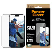 Vetro temperato UWF con applicatore per iPhone 17 Pro Max, Black, PanzerGlass