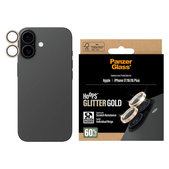Protezione lente fotocamera Hoops per iPhone 17/16 Plus/16, Glitter Gold, PanzerGlass
