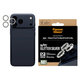 Protezione lente fotocamera Hoops per iPhone 17 Pro Max/17 Pro/16 Pro Max/16 Pro, Glitter Silver, PanzerGlass