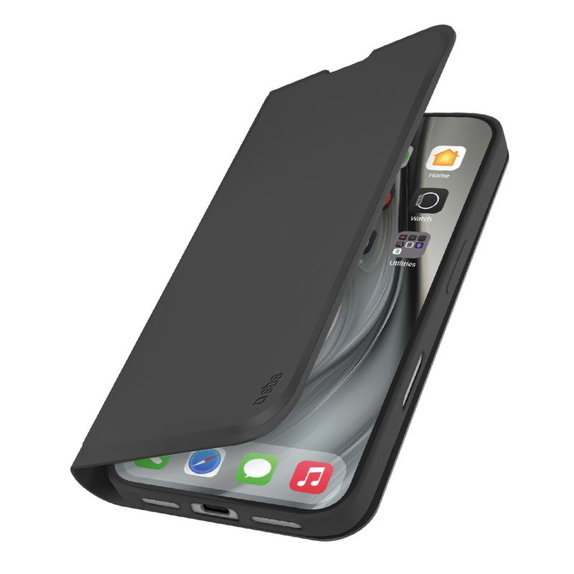Custodia Book Wallet Smooth per iPhone 17 Pro Max, Black, SBS