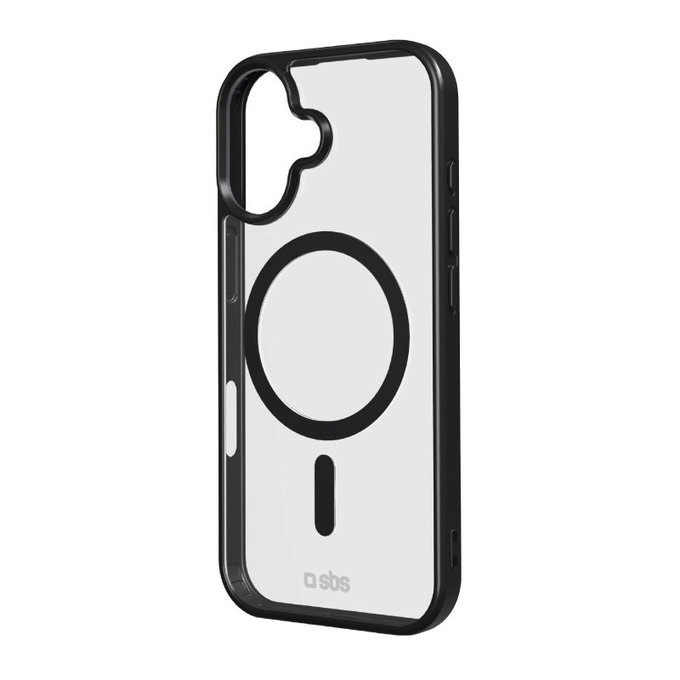 Custodia Mag Frame compatibile con MagSafe per iPhone 17, Black, SBS