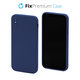 Custodia in silicone per iPhone X, XS, Blue, FixPremium