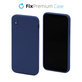 Custodia in silicone per iPhone X, XS, Blue, FixPremium