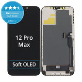 Schermo Soft OLED per iPhone 12 Pro Max, Vetro touch con cornice, DIAGNOSTIC