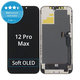 Schermo Soft OLED per iPhone 12 Pro Max, Vetro touch con cornice, DIAGNOSTIC