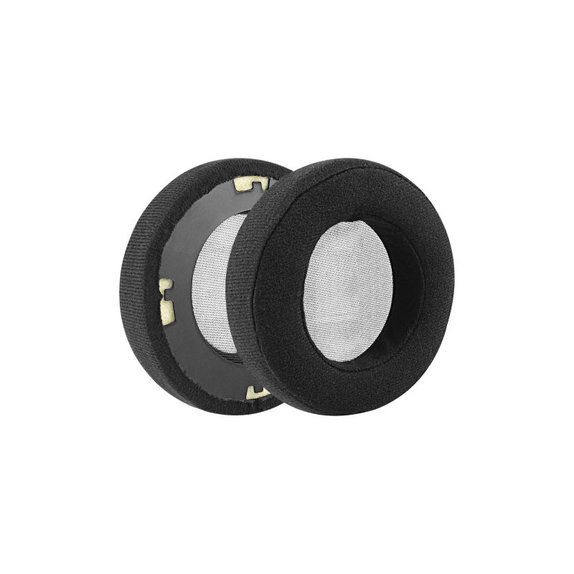 Cuscinetti auricolari di ricambio per AKG K701, K702, Q701, Q702, K601, K612, K712, Foam + Velour, Black, 1 paio