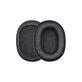 Cuscinetti auricolari di ricambio per Audio-Technica ATH-MSR7, ATH-M50x, Memory foam and Leather, Black, 1 paio