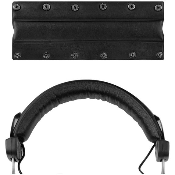 Archetto di ricambio per Beyerdynamic DT770, DT860, DT880, DT990, Memory foam and PU leather, Black, 1 paio