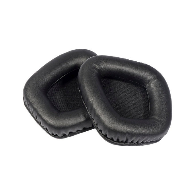 Cuscinetti auricolari di ricambio per Corsair Void RGB Pro, Memory foam and PU leather, Black, 1 paio