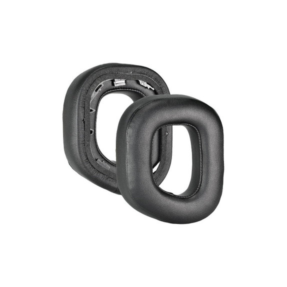 Cuscinetti auricolari di ricambio per Corsair HS80, Memory foam and PU leather, Black, 1 paio