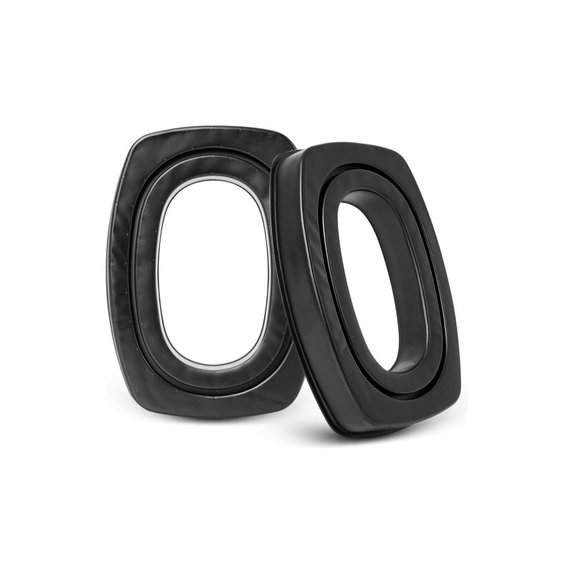 Cuscinetti auricolari di ricambio per Howard Leight Impact, Memory foam and Leather, Black, Cooling Gel, 1 paio