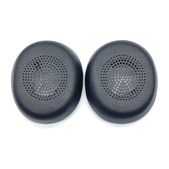 Cuscinetti auricolari di ricambio per Jabra Evolve2 30, Memory foam and PU leather, Black, 1 paio