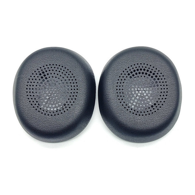 Cuscinetti auricolari di ricambio per Jabra Evolve2 30, Memory foam and PU leather, Black, 1 paio