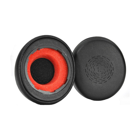 Cuscinetti auricolari di ricambio per Jabra Evolve2 50, 55, Memory foam and PU leather, Black, 1 paio