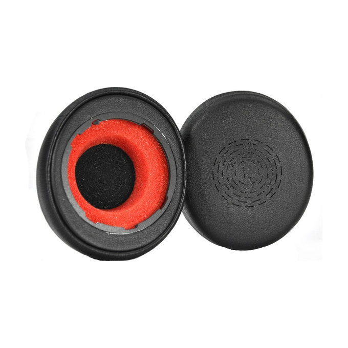 Cuscinetti auricolari di ricambio per Jabra Evolve2 50, 55, Memory foam and PU leather, Black, 1 paio