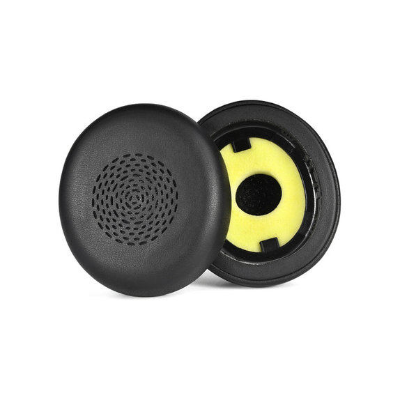 Cuscinetti auricolari di ricambio per Jabra Evolve 2 75 UC/MS, Memory foam and PU leather, Black, 1 paio