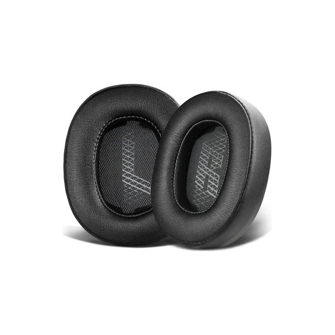 Cuscinetti auricolari di ricambio per JBL Live 500BT, 500BTNC, Memory foam and PU leather, Black, 1 paio