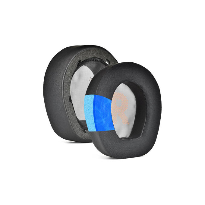 Cuscinetti auricolari di ricambio per JBL Quantum Q800, Memory foam, Black, Cooling Gel, 1 paio