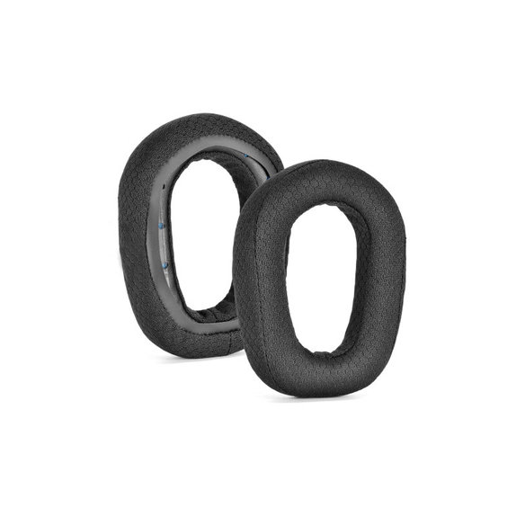 Cuscinetti auricolari di ricambio per Logitech G435, Memory foam and Textile, Black, 1 paio