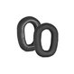 Cuscinetti auricolari di ricambio per Logitech G435, Memory foam and Textile, Black, 1 paio