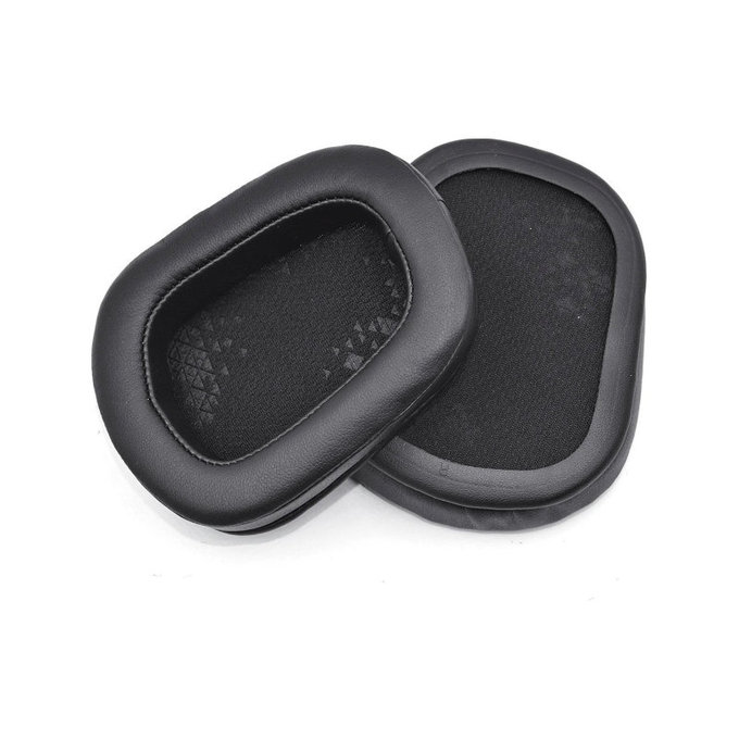 Cuscinetti auricolari di ricambio per Logitech G633 Artemis, G933 Artemis, Memory foam and PU leather, Black, 1 paio