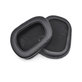 Cuscinetti auricolari di ricambio per Logitech G633 Artemis, G933 Artemis, Memory foam and PU leather, Black, 1 paio