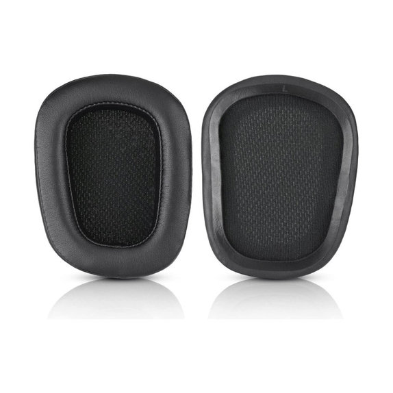 Cuscinetti auricolari di ricambio per Logitech G633 Artemis, G933 Artemis, Memory foam and Leather, Black, 1 paio