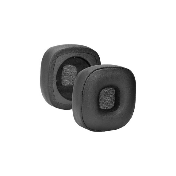 Cuscinetti auricolari di ricambio per Marshall Major IV, Memory foam and PU leather, Black, 1 paio