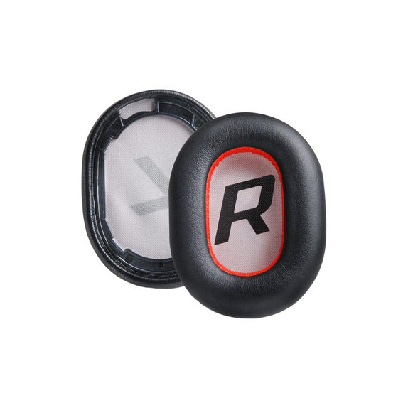 Cuscinetti auricolari di ricambio per Plantronics BackBeat Pro 2, Voyager 8200 UC, PU Leather, Black, 1 paio