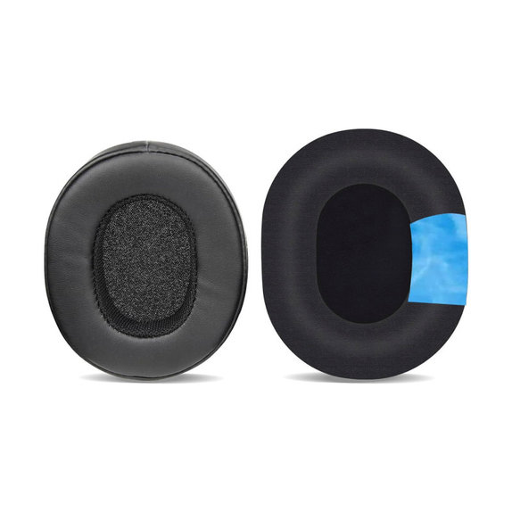 Cuscinetti auricolari di ricambio per Skullcandy Hesh 3.0, Crusher, Venue, Memory foam, Leather and Textile, Black, Cooling Gel, 1 paio