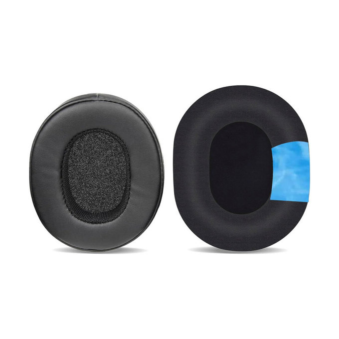 Cuscinetti auricolari di ricambio per Skullcandy Hesh 3.0, Crusher, Venue, Memory foam, Leather and Textile, Black, Cooling Gel, 1 paio